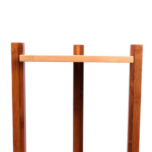 Soporte de Bambú de Lujo para Macetas de Balcón/Interior, Estilo Moderno Minimalista, Soporte de Macetas de Pie con Hiedra Verde - Product Image 1