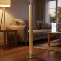 Diffuseur d'arômes intelligent de luxe sans eau, machine à huiles essentielles, recharge par batterie Type-C, lumière ambiante LED RGB, pour la maison et l'hôtel