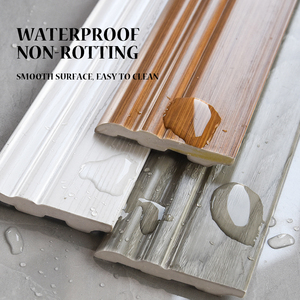 Plinthe en <span class=keywords><strong>PVC</strong></span> minimaliste moderne pour applications hôtelières, longueur de 3 mètres, lignes décoratives pour les coins des murs, accessoires de revêtement de sol - Product Image 3