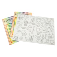 Livre d'autocollants de coloriage imprimé personnalisé de haute qualité pour adultes
