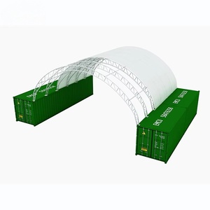 Abri pour conteneurs industriel à double structure en acier robuste de 65' x <span class=keywords><strong>40</strong></span>' pour l'extérieur - Product Image 1