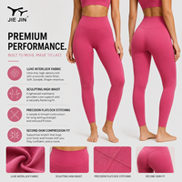 JIEJIN-Collants athlétiques de course sans couture sur le devant, leggings de yoga pour femmes