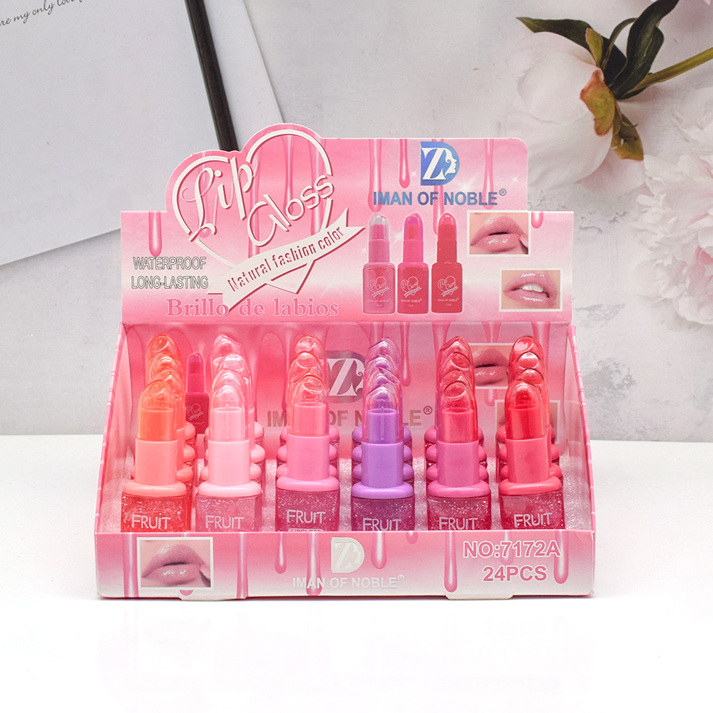 7172A with glitter lip gloss
