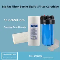 Préfiltre à eau de 10/20 pouces, filtre épais, bouteille épaissie, embout en cuivre de 1 pouce, CTO, garantie 5+ ans, 1 kg