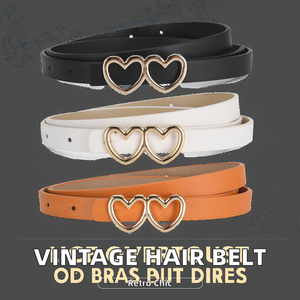 <span class=keywords><strong>Cintura</strong></span> Classica Retrò Vintage in PU per Ragazze, Casual per Jeans, Fibbia in Lega con Motivo Love, <span class=keywords><strong>Cintura</strong></span> per Capelli per Bambini, Larghezza 1,4 cm, Lunghezza 90 cm - Product Image 2