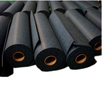 3 ~ 12Mm Dicke Schwarz Hoch temperatur Dick Wasserdicht Fitness Cross Training Gummi Boden rolle Fitness studio Gummi boden matte Rolle
