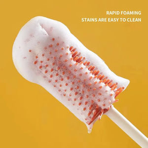 Juego de 3 Cepillos de Silicona para Limpiar Biberones con Base de Almacenamiento, Limpieza de 360 Grados sin Ángulos Muertos - Product Image 2