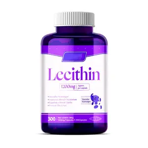 Hot sale OEM Customized Lecithin 1200 mg Softgels (240 Count) | High Potency Quick Release Non- GMO Supplement soft capsule