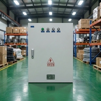 Armoire de distribution électrique étanche IP65 personnalisée 380V/400V 200A 12 prises avec verrou hybride pour chantiers de construction industriels