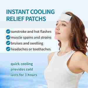 Instant Cooling Ice <b>Packs</b> for Outdoor Activities Summer Heat Relief - <b>Large</b> Disposable Cooling Patches for Neck Body, Camping - Product Image 3