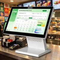 Moniteur tactile pour kiosque de 15,6 pouces, écran tactile pour terminal de point de vente, écran tactile pour caisse enregistreuse de kiosque