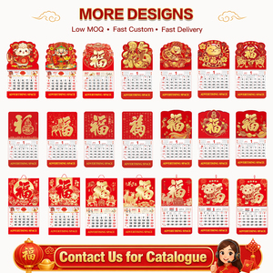 <span class=keywords><strong>Calendrier</strong></span> mural suspendu de style chinois pour l'Année du Chèvre 2027, impression personnalisée, <span class=keywords><strong>calendrier</strong></span> publicitaire du Nouvel An <span class=keywords><strong>lunaire</strong></span> - Product Image 4