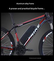 Vélo électrique puissant 29 pouces Pneu gras Alliage d'aluminium Moteur de moyeu arrière 1000W Frein à disque 7 vitesses pour adultes