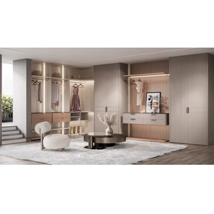 Sistema di <span class=keywords><strong>Armadio</strong></span> Industriale CBMmart con <span class=keywords><strong>Angolo</strong></span> d'<span class=keywords><strong>Ingresso</strong></span> Aperto, Guardaroba Moderno in Metallo per Camera da Letto - Product Image 3