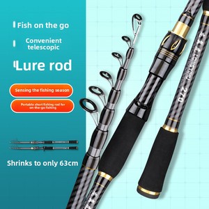 Canne à pêche télescopique portable en carbone haute performance, action MH, ultra-rigide, 5+ sections, poignée droite/poignée pistolet - Product Image 2