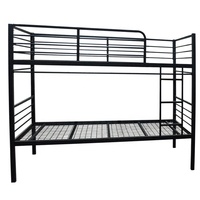 Mobilier pour dortoir scolaire Loft en métal Lit superposé commercial à deux étages en métal Lit pour adultes et étudiants