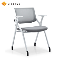Chaise pliante moderne et confortable en maille, hauteur réglable, structure métallique, idéale pour les étudiants, les salles de réunion, les salles de formation et les salles de classe.