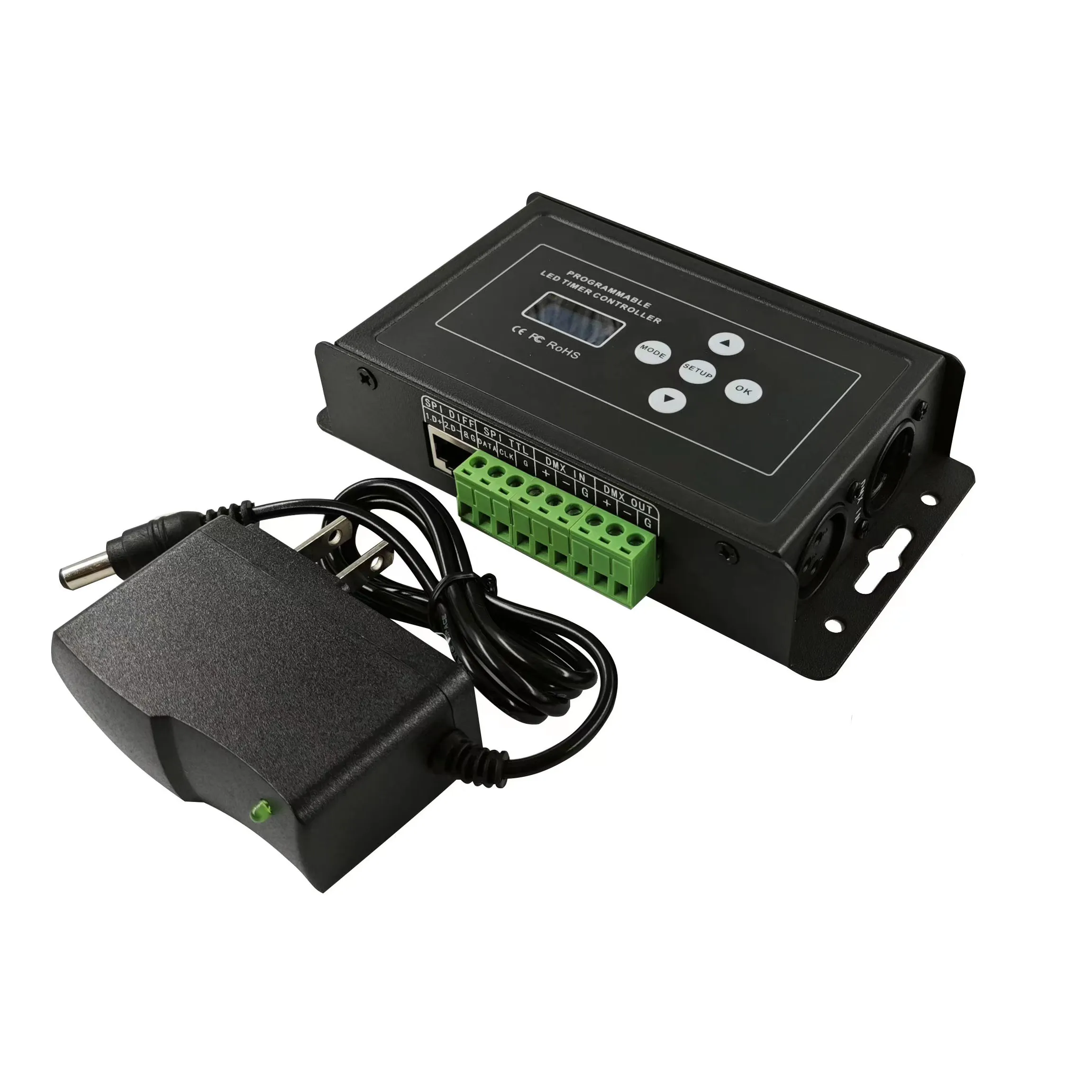 BC-100 diskon besar dmx driver dmx512 pixel cahaya pengendali led rgb rgbw pengontrol led rj45 port