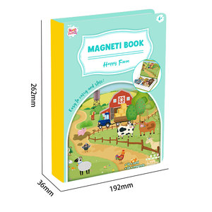 Jeu éducatif magnétique Ranch Jouet en carton sûr pour enfants Développer la motricité fine et l'imagination Jouets <span class=keywords><strong>math</strong></span>ématiques - Product Image 4