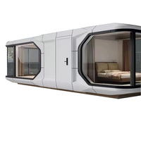 Capsule spatiale de station touristique, bâtiment préfabriqué pour hôtels et villas, maisons conteneurs au design moderne