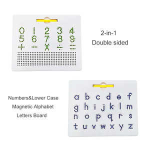 Ücretsiz oyun çift taraflı üst ve alt kılıf manyetik yazı tahtası çocuklar için eğitici oyuncak - Product Image 5