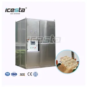 ICESTA ऊर्जा बचत उच्च उत्पादकता 750KG 1000 KG 2 टी 3 टी 5 टी 10ton औद्योगिक बर्फ घन मशीन