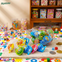 Bonbons mous fourrés aux fruits, en forme de bloc, multicolores, au goût sucré, en boîte, fabriqués en usine, assurant une production sûre et hygiénique