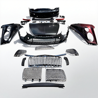 Kit de carrocería para Bentley Bentayga Car Facelift Upgrade Body Kit 16-19 a 2021-2023 Material de aluminio metálico Piezas de coche Conjunto de parachoques