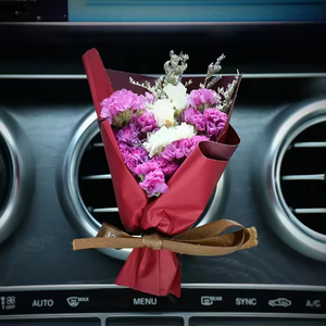 Klip ventilasi udara kreatif, Aksesori Interior Bunga tahan lama, dekorasi parfum untuk mobil grosir - Product Image 2