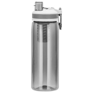Bouteille d'eau portable de 500 ml avec filtre à charbon actif à ultrafiltration en Tritan pour le camping, la randonnée, les camping-cars, les voitures et les situations d'urgence - Product Image 1