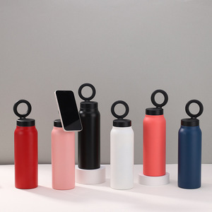Bouteille isotherme portable de sport 24oz 32oz avec logo personnalisé gratuit, colorée, avec support pour téléphone, thermos, couvercle magnétique - Product Image 3