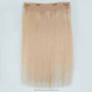 Extensions de cheveux Halo, sortie d'usine, double épaisseur, à clipser, 100% cheveux humains vierges Remy, couleur Ombré - Product Image 6