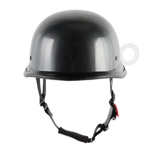 Casco Negro YHMOTO con Textura de Fibra de Carbono para Scooter, Cruiser, Chopper, Universal, ABS - Product Image 1