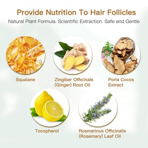 Groothandel Poria Cocos Anti Haaruitval Herstellende Behandeling Gember Rozemarijn Essentiële Olie Haar Groei Olie Haar Hergroei Serum - Product Image 4