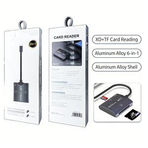 Lector <span class=keywords><strong>de</strong></span> Tarjetas USB-C 2 en 1 TF XD OTG <span class=keywords><strong>de</strong></span> Aleación <span class=keywords><strong>de</strong></span> Aluminio, Sin Controladores, Plug and Play, para <span class=keywords><strong>Lectura</strong></span> y Copia <span class=keywords><strong>de</strong></span> Datos <span class=keywords><strong>de</strong></span> Equipos <span class=keywords><strong>de</strong></span> Fotografía - Product Image 6