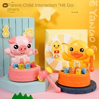Zhiqu unisexe multifonctionnel électrique Percussion jouet petit plastique Hamster dessin animé jeu Puzzle jouer maison éducatif 5 7 ans