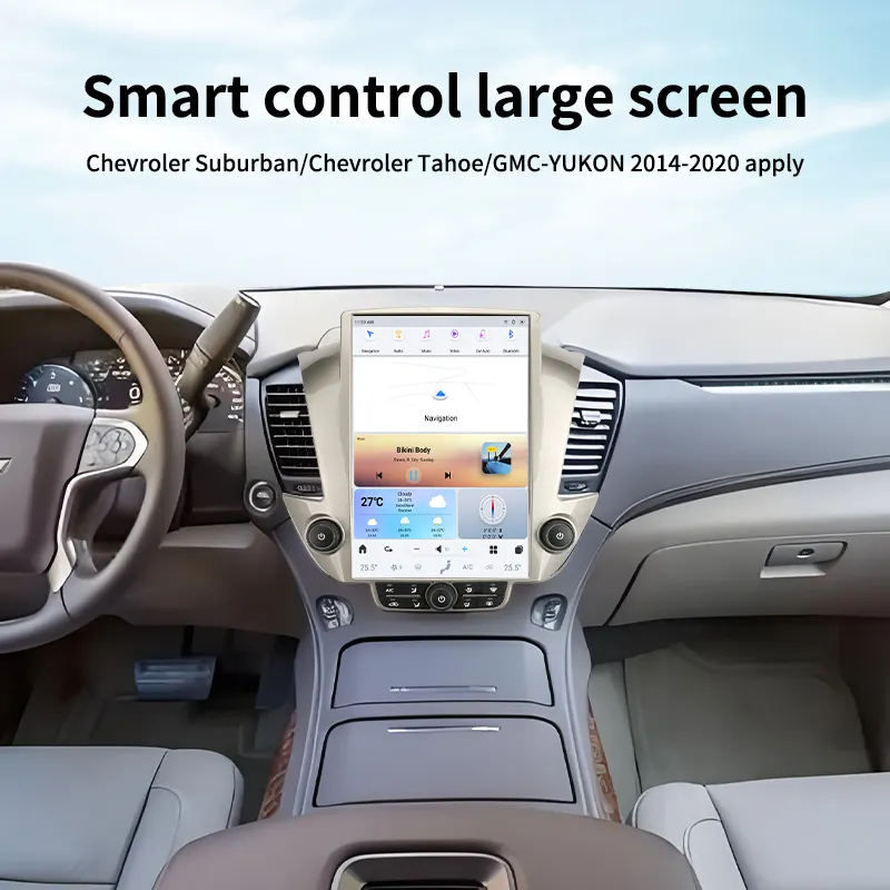 Chevrolet 14.4'' Android 13 Vertical Screen Car Multimedia Player Radio For GMC Yukon Chevrolet Tahoe Silverado Shavrola 2014-2020