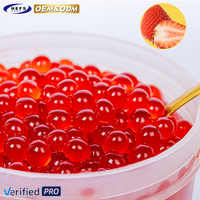 2025 OEM plusieurs saveurs fraise cerise raisin sans sucre gelée éclatement boule de jus petite bulle Bobas perle thé Popping Boba