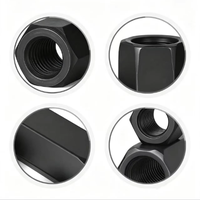 Écrou hexagonal robuste en acier au carbone, oxyde noir, DIN934, pour machines minières et de construction – Approvisionnement direct usine