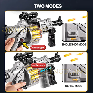Nhà máy đồ chơi Zhengguang 2024 Đồ chơi mới Súng siêu vũ trụ bắn liên tục 8 viên đạn Súng bắn đạn mềm - Product Image 4
