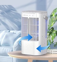 Refroidisseur d'air évaporatif portable pour voiture, camping-car et voyage, avec poignée de transport, mini climatiseur silencieux, refroidissement rapide, rechargeable, solaire, en promotion