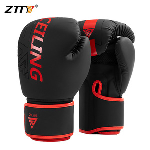 <span class=keywords><strong>Guantes</strong></span> de Boxeo Negros Profesionales Personalizados de Fábrica, 12OZ, Material de Cuero PU, <span class=keywords><strong>Guantes</strong></span> de Boxeo MMA - Product Image 2