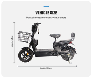 Vélo tout-terrain électrique 48V 12Ah/20Ah léger avec dossier, prix CKD, vente en gros UE, cyclomoteur/scooter - Product Image 5