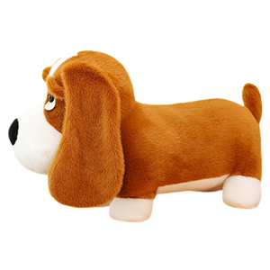 Almohada de peluche de perro Basset Hound de cuerpo largo, orejas grandes y suaves, peluche agradable al tacto para decoración de cojines de sofá. - Product Image 1