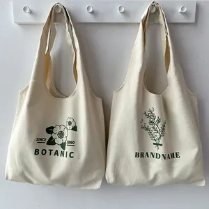 Fashion Cheap Cotton Canvas Shoulder Tote Bag With Custom Logo Shopping Bag Blank Plain Canvas Bags Handbag