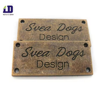 Plaques d'identification décoratives gravées en métal personnalisées en forme de rectangle gaufré de meubles de fournisseur de la Chine logo 3d en métal