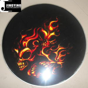 2024 Jingying musica Drum Heads serie, commercio all'ingrosso materiale PET 18 20 22 pollici colorato <span class=keywords><strong>grancassa</strong></span> pelli - Product Image 6