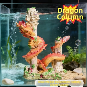 Décoration d'<span class=keywords><strong>aquarium</strong></span> style Feng Shui chinois - <span class=keywords><strong>Colonne</strong></span> <span class=keywords><strong>de</strong></span> dragon réaliste pour aménagement <span class=keywords><strong>de</strong></span> bassin - Product Image 3