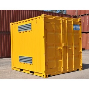 Head Wolf Steel Container 20ft 40ft <b>Lockable</b> Forklift Pockets Painted Assembled Storage <b>Cabinet</b> For Industrial Use - Product Image 1
