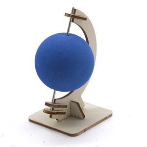Globo terráqueo de madera para armar, juguete educativo de ciencia para el aprendizaje de los niños - Product Image 2